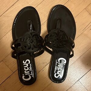 Circus by Sam Edelman Glossy Black Sandals